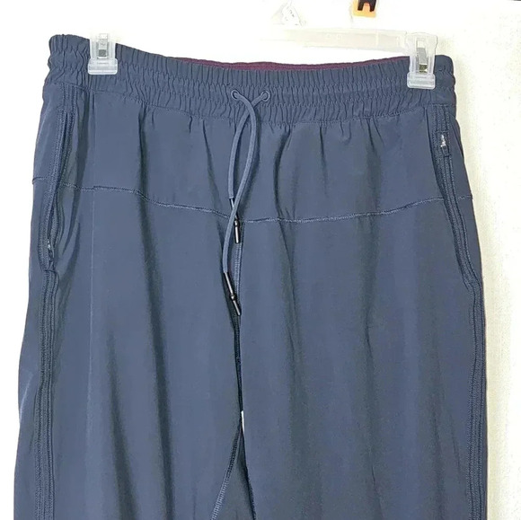 Lululemon Womens Blue Joggers SZ 12 Keep Moving Elastic Drawstring Waist - Picture 2 of 10